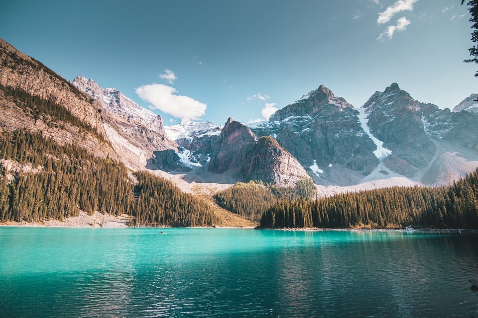 Banff et ses montagnes rocheuses.