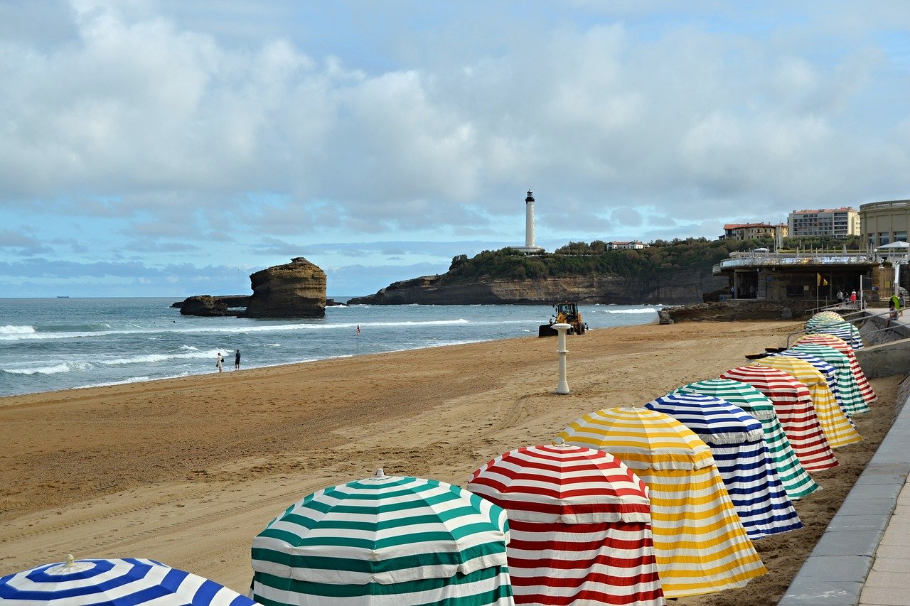 Vue sur une plage du Pays Basque