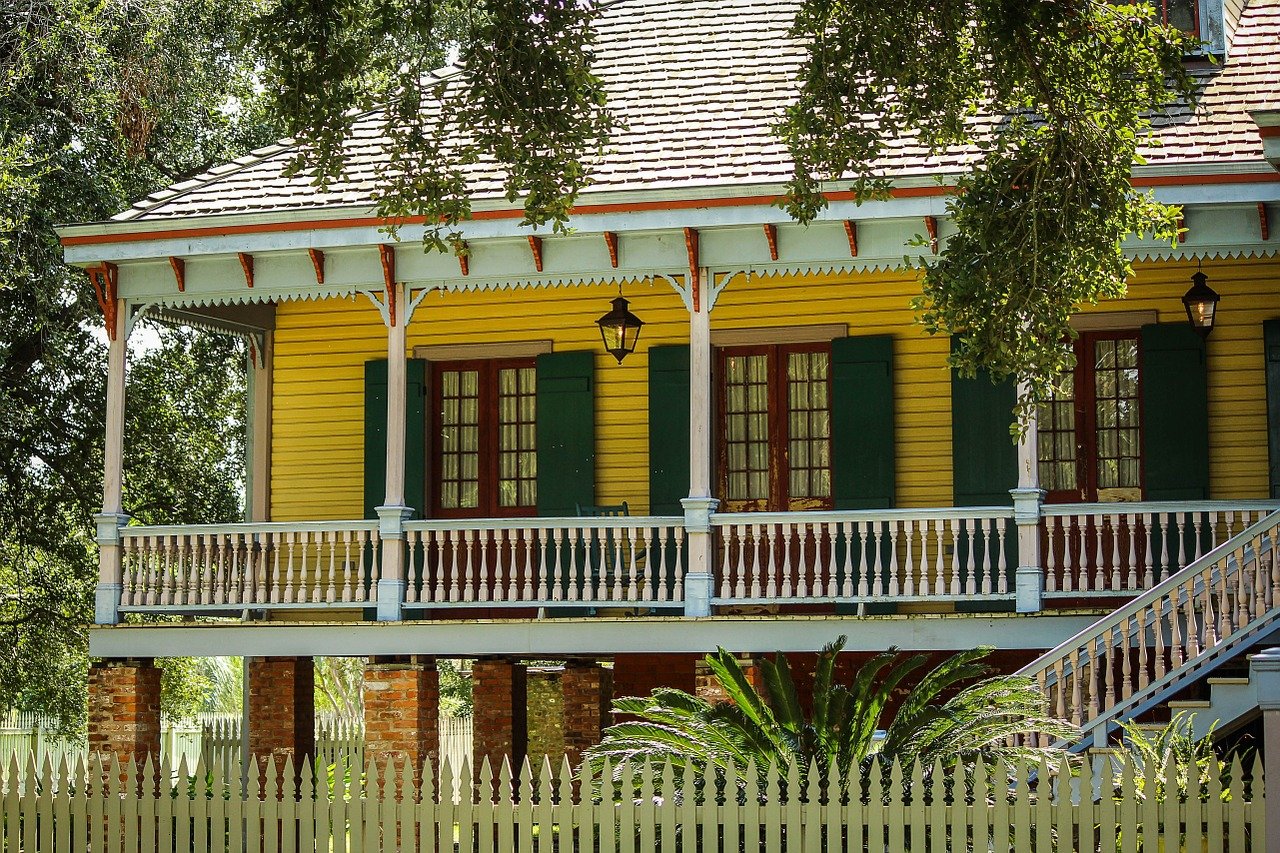 Bâtiment de la plantation Laura en Louisiane 