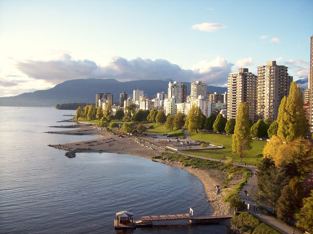 Vue sur English Bay à Vancouver